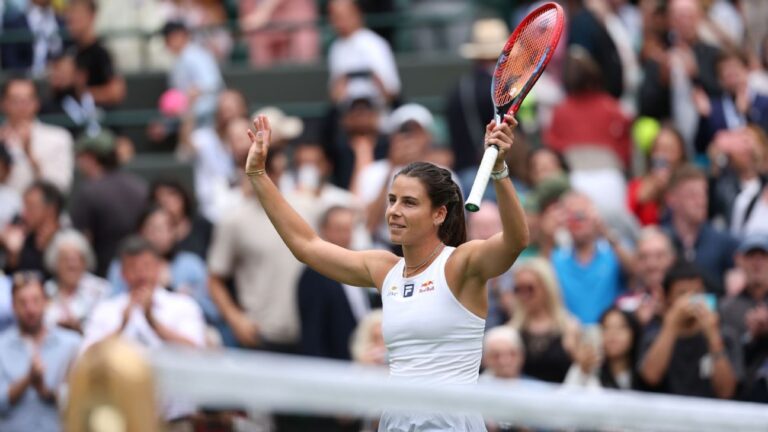 Emma Navarro ousts defending Wimbledon champion Barbora Krejcikova