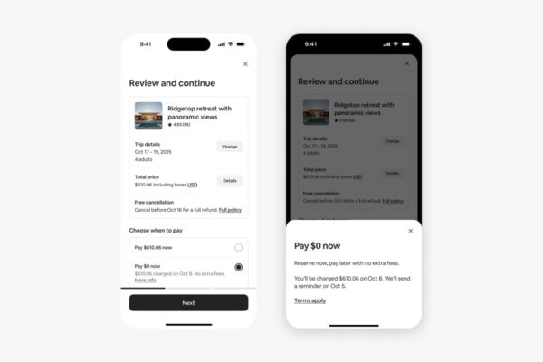 Airbnb will allow US users to book stays without paying up front
