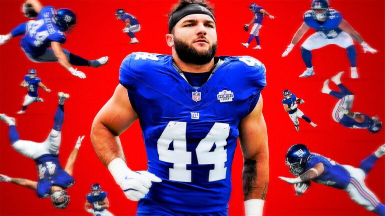 Moments with Giants’ eccentric rookie Cam Skattebo