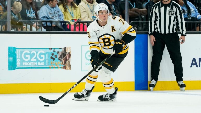 Bruins’ Charlie McAvoy hit in mouth by puck, sent for testing